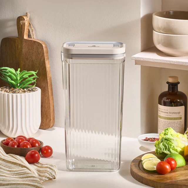 Karaca Flex 2-teiliges Aufbewahrungsbehälter-Set, 3200 ml, Transparent