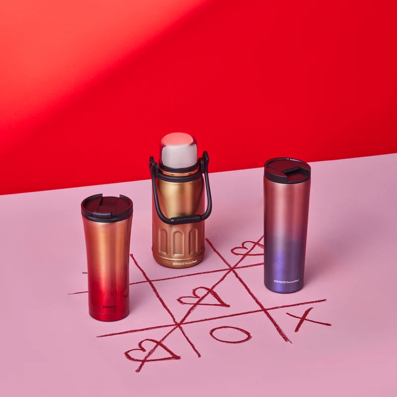 Karaca Adent Edelstahl Auslaufsicherer Thermos 800 ml Gold