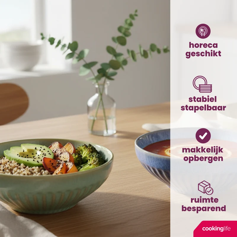 Cookinglife Suppenschalen / Schalen Aqua Maris ø 16,5 cm - 6 Stück