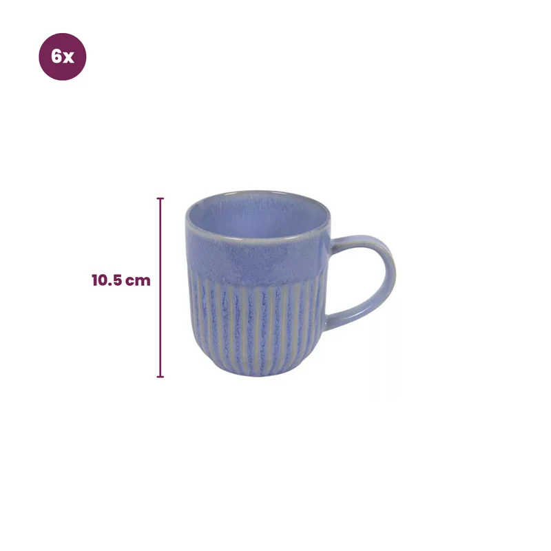 Cookinglife Tassen Aqua Maris 400 ml - 6 Stück