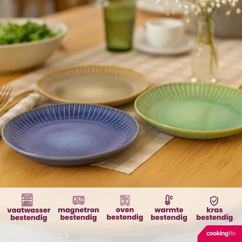 Cookinglife Speiseteller Aqua Maris ø 26 cm - 6 Stück