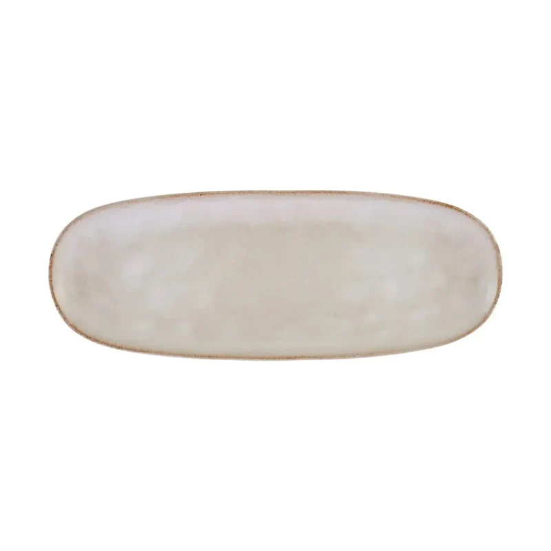 Karaca Aria Reactive Glaze Servierplatte, 38cm, Beige