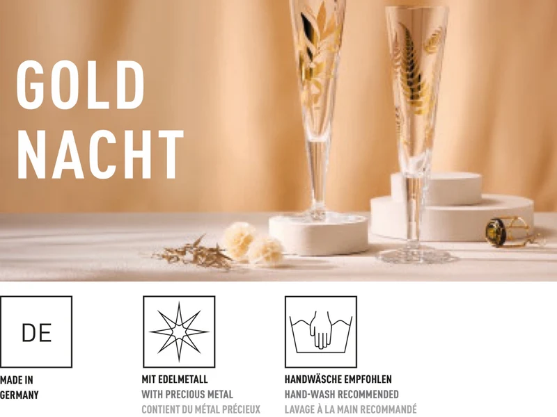 Ritzenhoff Goldnacht Champagnerglas (L.Cavallaro) #51 F26