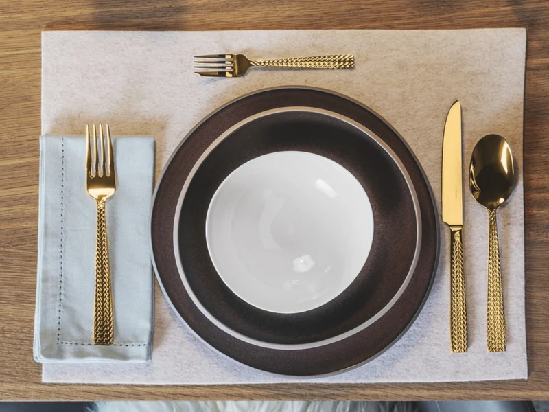 Sambonet Cortina Mokkalöffel Set6 Edelstahl/PVD Gold