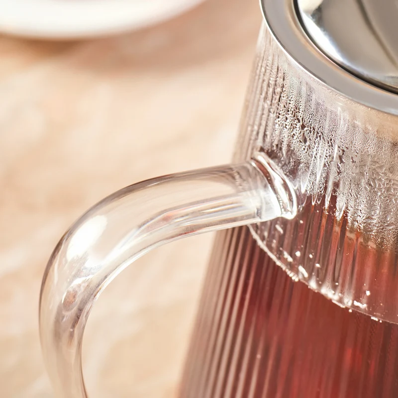 Karaca Lumira Borosilikat Glas Teekanne, 1200 Ml