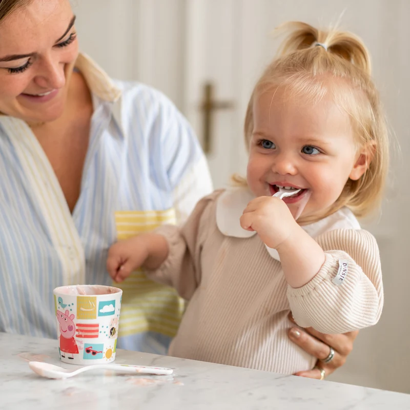 Becher + Besteckset EASY EATER SET PEPPA PIG 3- teiliges Set