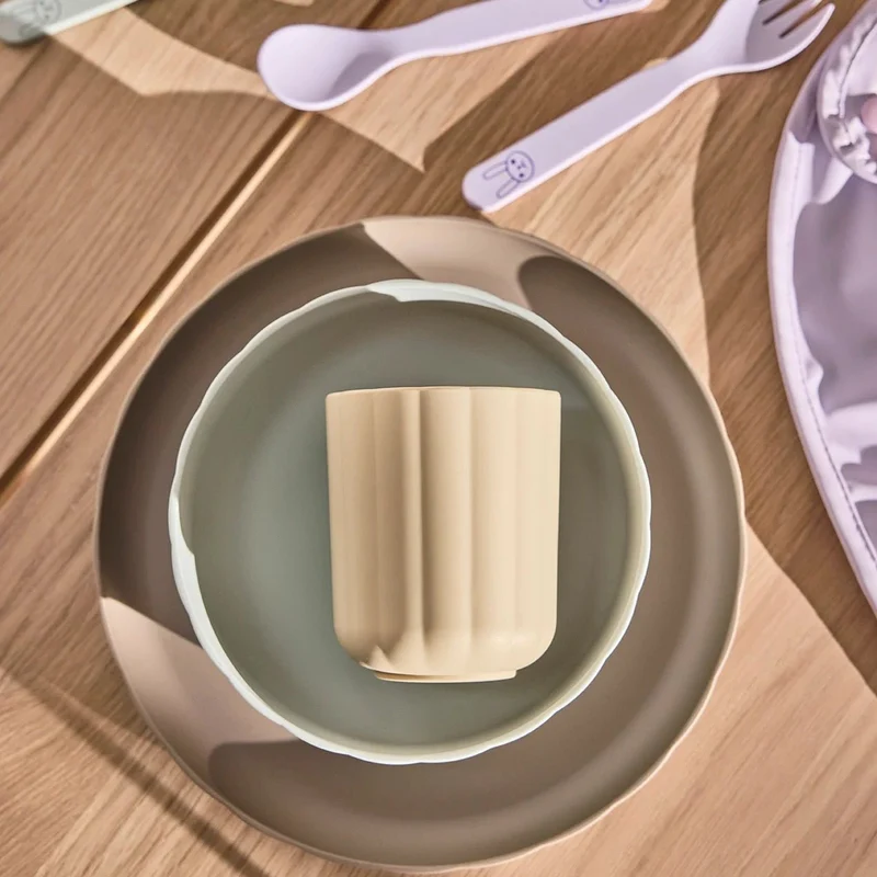 Geschirrset "Pullo" Mint/Vanilla/Taupe