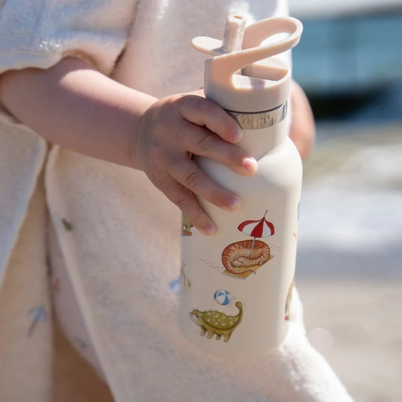 Trinkflasche aus rostfreiem Edelstahl - Dino Beach
