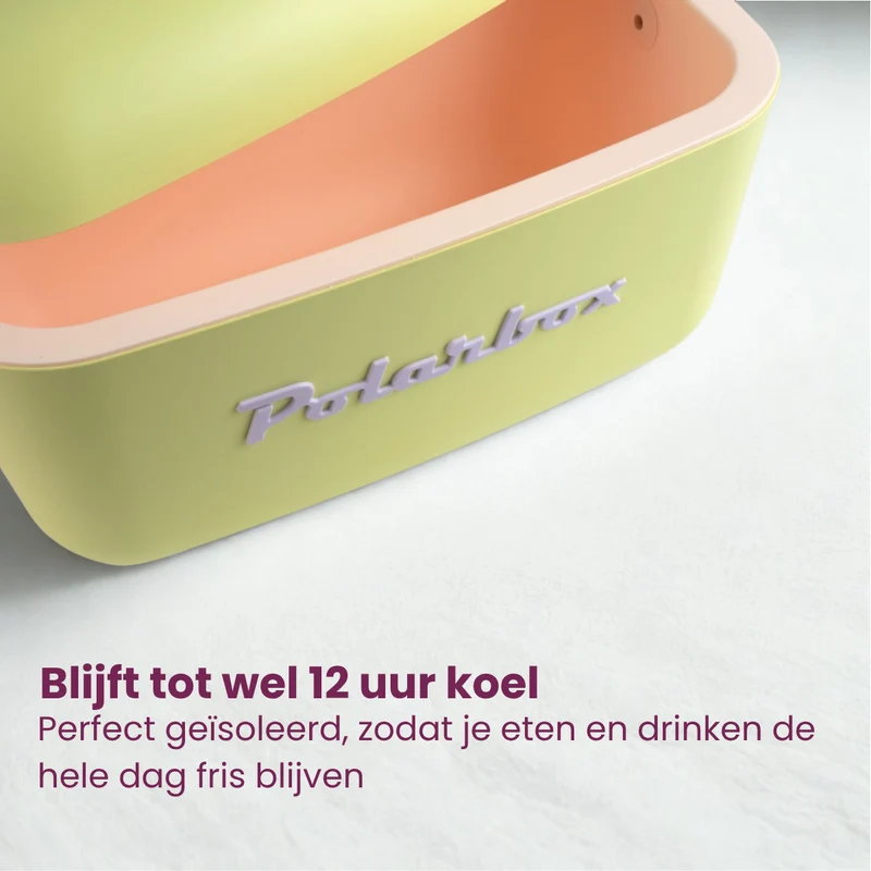 Polarbox Kühlbox mit Schultergurt - Lime Lilac - 20 Liter