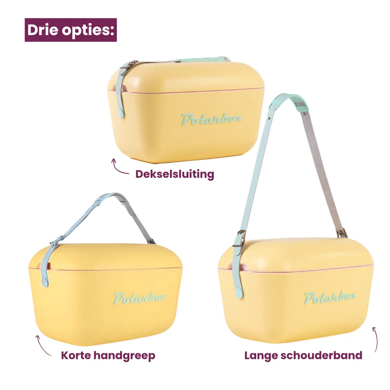 Polarbox Kühlbox mit Schultergurt - Lime Lilac - 20 Liter