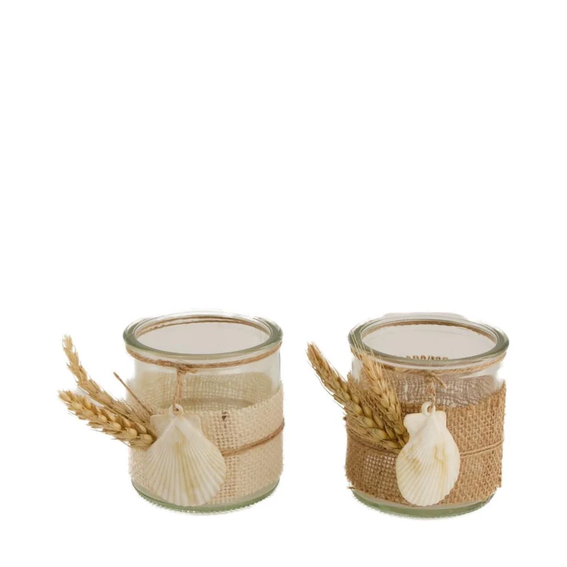 Dried flowers in tray 57x18x3cm White-wash