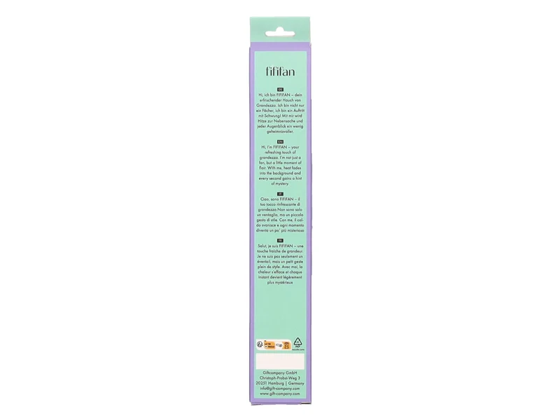 Giftcompany Fififan Fächer Business B*tch gelb/rosa 23cm