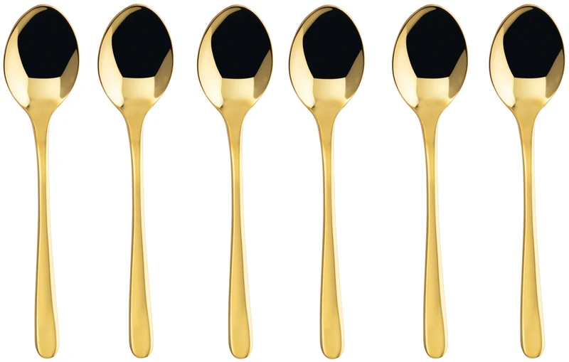 Sambonet Taste Edelstahl/PVD Gold Mokkalöffel 6tlg.