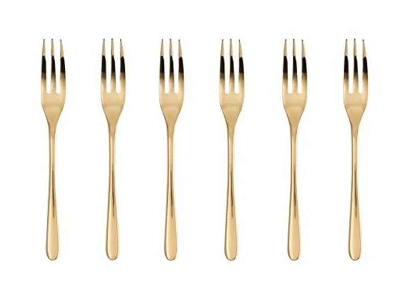 Sambonet Taste Kuchengabel Set6 Edelstahl/PVD Gold