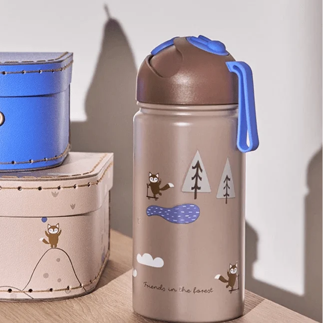 Trinkflasche "Friends in the Forest Blue"