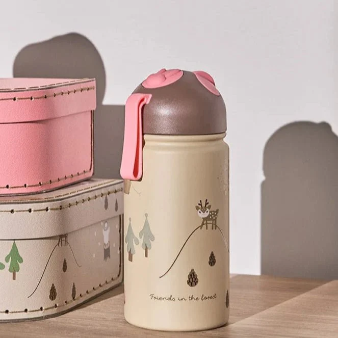 Trinkflasche "Friends in the Forest Rose"