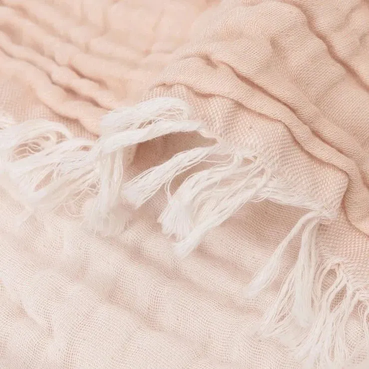 Fringe-Decke - Moonstone/Ivory