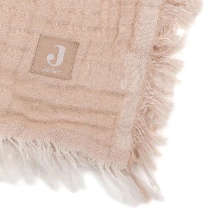 Fringe-Decke - Moonstone/Ivory