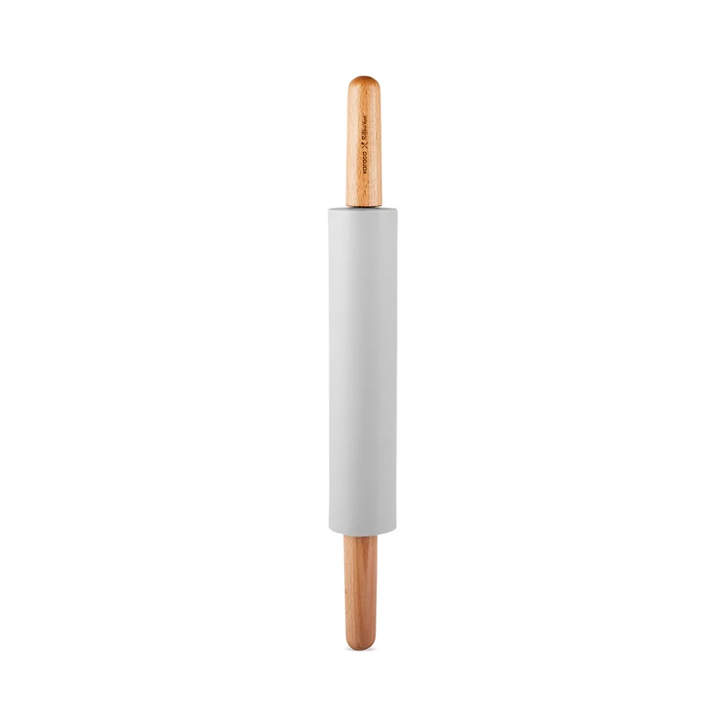 Karaca x Refika Gadgets Silikon-Teigrolle mit Holzgriff