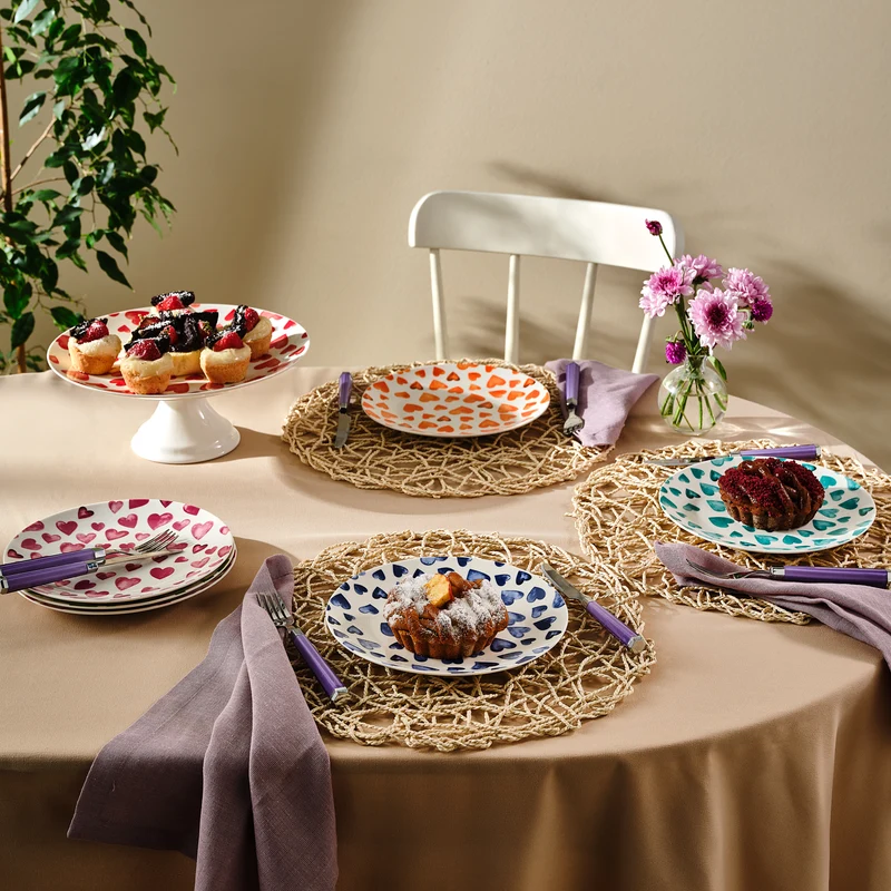 Karaca Lovely 7-teiliges Kuchen-Set für 6 Personen