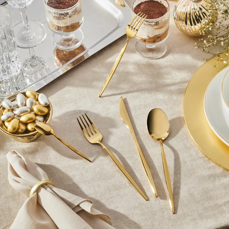 Karaca Lızbon Gold 6-Personen 30-teiliges Besteckset