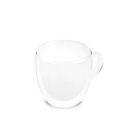 Karaca Olivier 6-teiliges doppelwandiges Espresso- und türkisches Kaffeetassen-Set für 6 Personen, 80 ml, klar