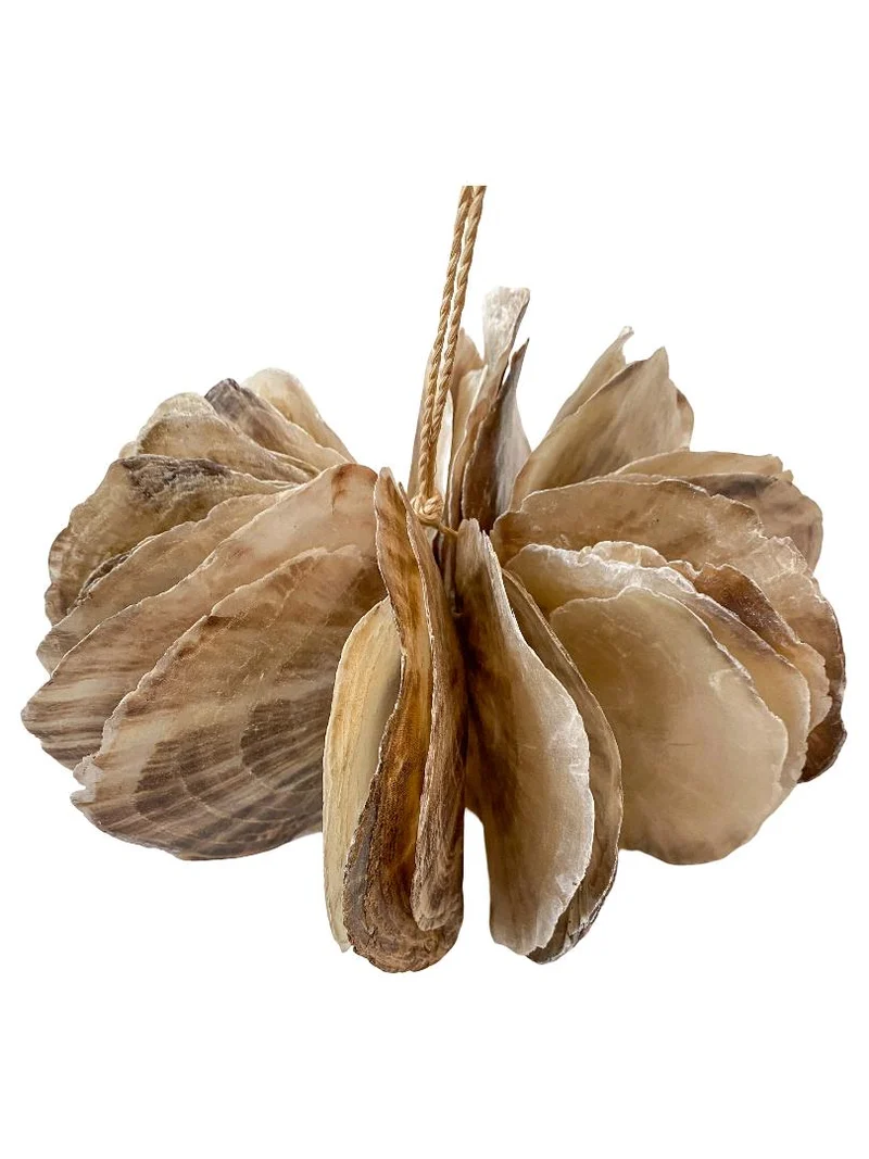 Placuna hanging deco 23x23x15cm natural