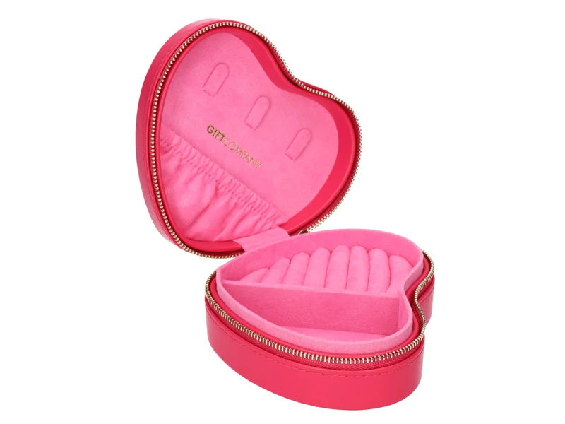 Giftcompany Treasure Schmucketui Herz fuchsia 11cm