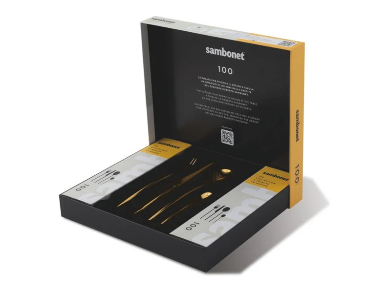 Sambonet 100 Besteck 24tlg Vh Edelstahl/PVD Gold
