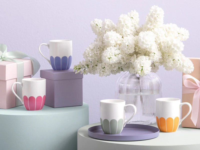 Villeroy & Boch Fleur Couleur Henkelbecher 0,29l Set4
