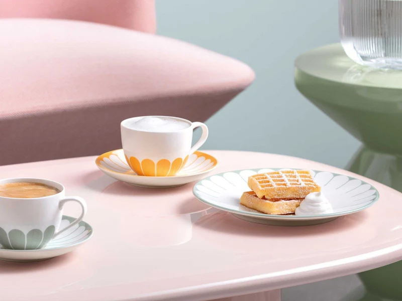Villeroy & Boch Fleur vert Frühstücks/Dessertteller 21cm Set6