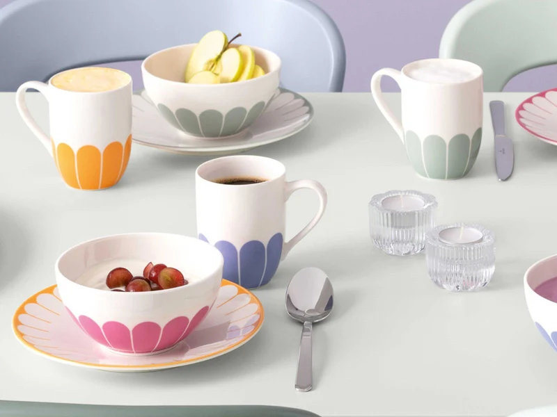 Villeroy & Boch Fleur vert Frühstücks/Dessertteller 21cm Set6
