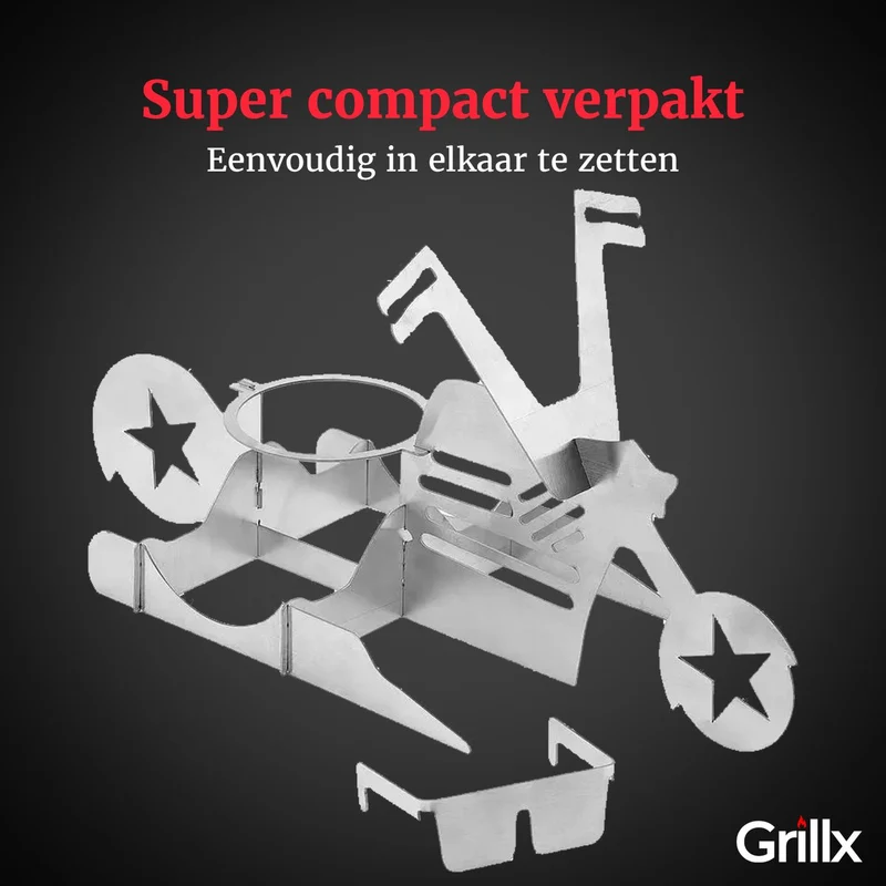 GrillX BBQ Bierdosenhalter - Beer Can Chicken - Bike