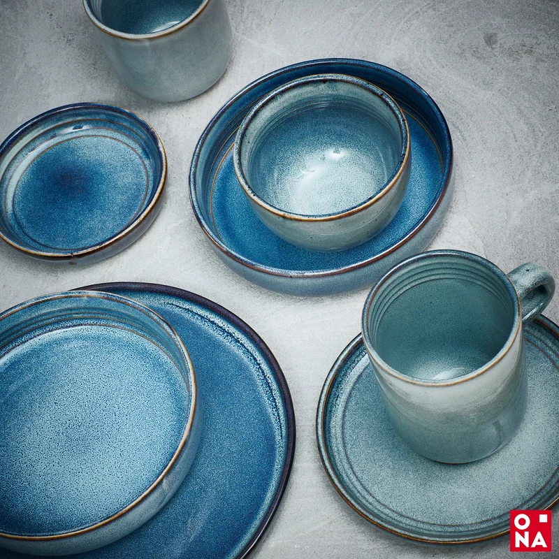 ONA Schalen Duna Blue ø 15 cm - 4 Stück