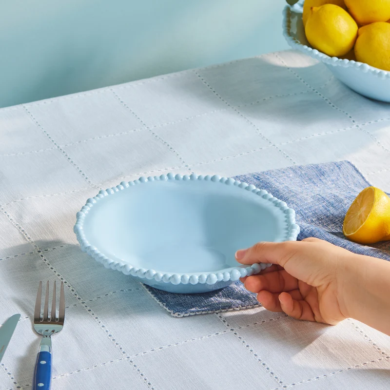 Karaca Perla Melamin Suppenteller 22 cm Blau