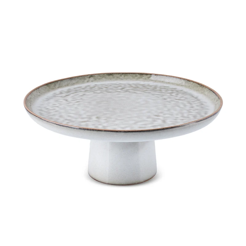 Karaca Rixton Keramische Tortenplatte, 30,5 cm, Beige