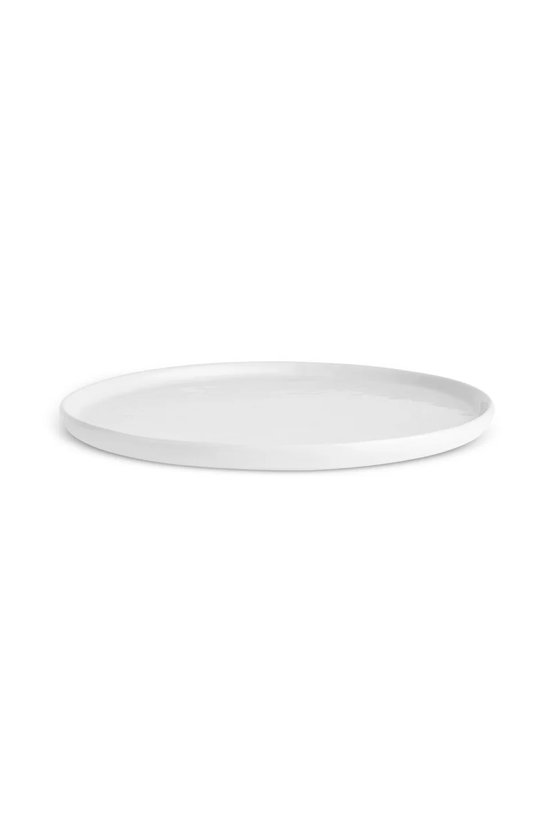 Karaca Epsilon Dessert-/Beilagenteller aus Porzellan, 22 cm, Weiß