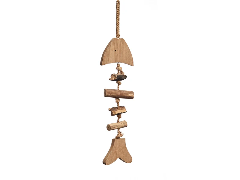 Fischskelett aus Holz 12x43cm