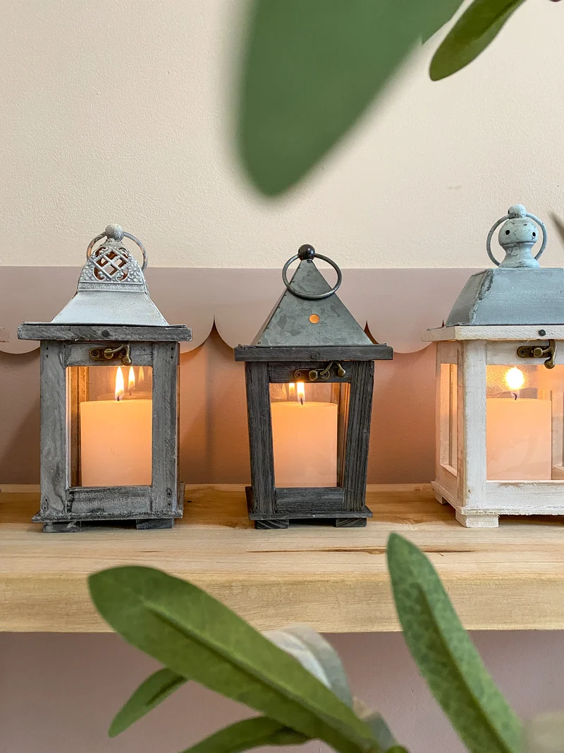 Lantern Alba L13 W11 H25.5cm White