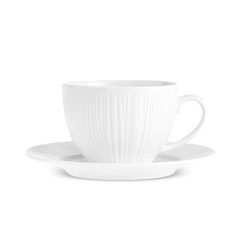 Karaca Anna Embossed Teetassen-Set für 6 Personen, 220 ml