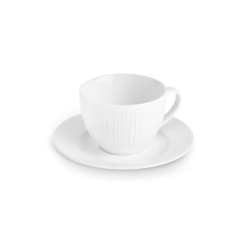 Karaca Anna Embossed Teetassen-Set für 6 Personen, 220 ml