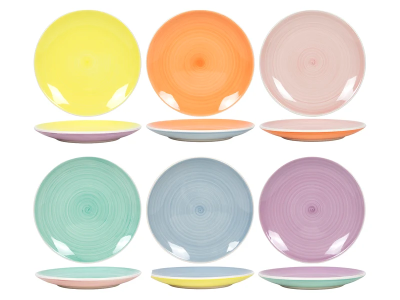 Cookinglife Frühstücksteller / Dessertteller Pastel Harmony ø 19 cm - 6 Stück