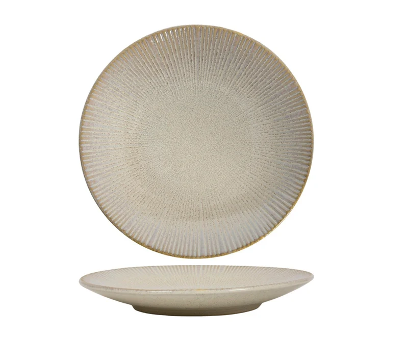 Cookinglife Frühstücksteller Coastal Lines Ocean Beige ø 21 cm - 6 Stück