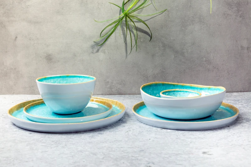 Cosy & Trendy Kaffeetassen Laguna Azzurro 230 ml - 4 Stück