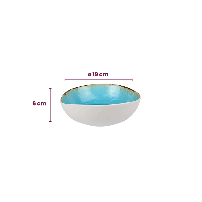 Cosy & Trendy Kleine Schale Laguna Azzurro 19 x 18 cm