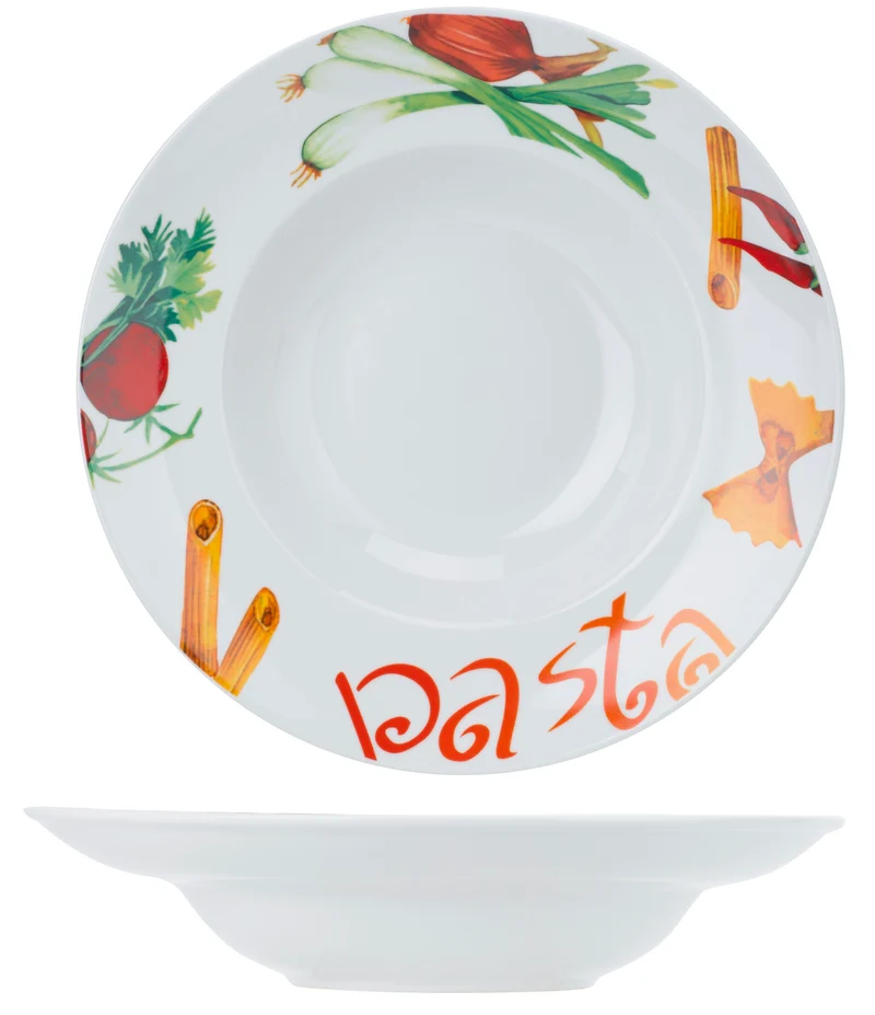 Cozy & Trendy Tiefe Teller / Pastateller - Pasta ø 27 cm - 4 Stück