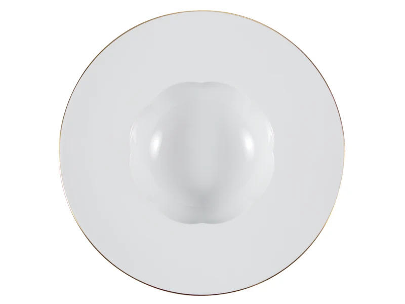Rosenthal Sonetto Oro Gourmetteller tief weiß 28cm