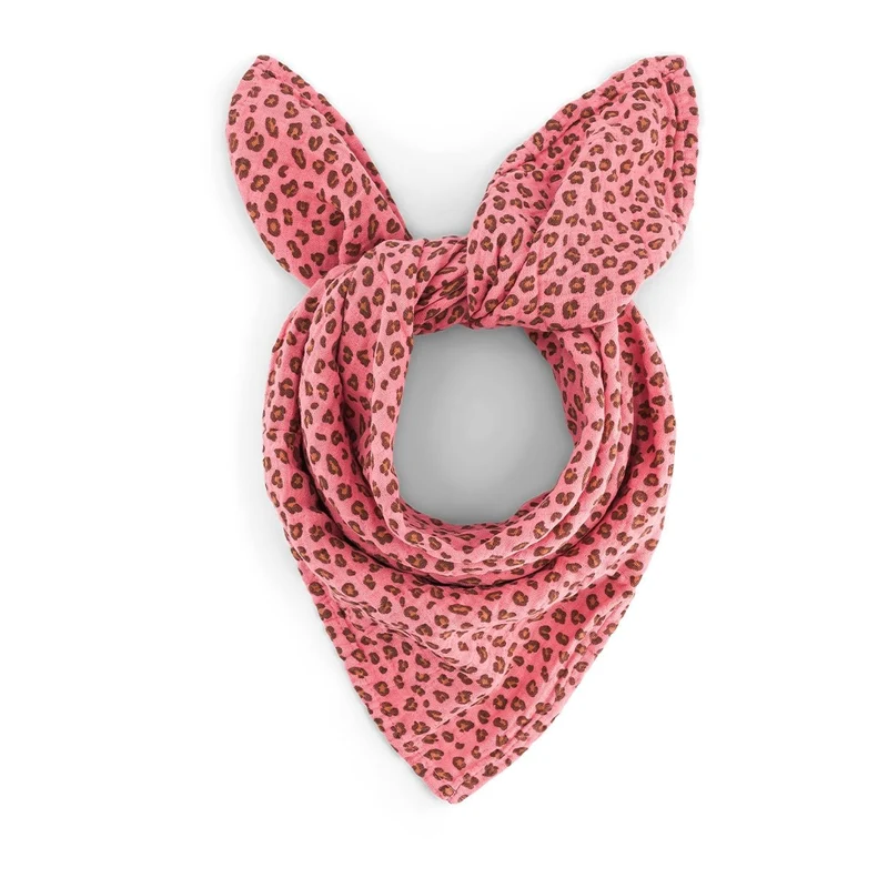 Mulltuch "Bianca Swaddle Mini Leopard Geranium"