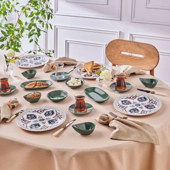 Karaca Forever Bone Salento 26-teiliges Frühstücksset für 6 Personen