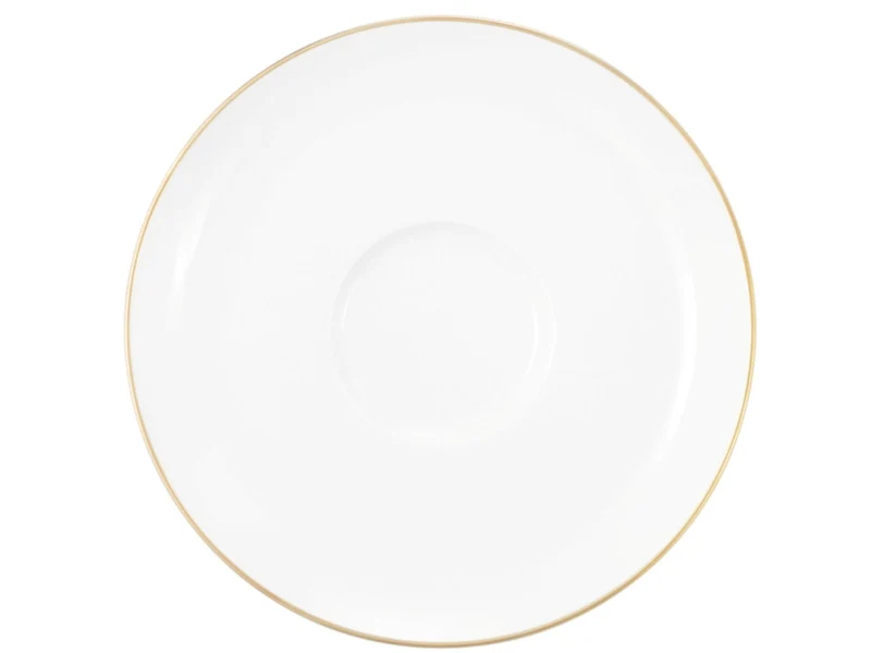 Seltmann Weiden Liberty Goldrand Kombi-Untertasse groß 16,5 cm